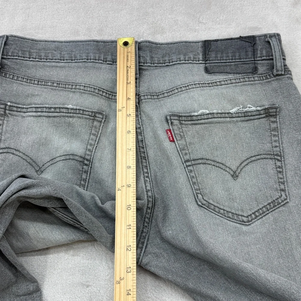 Levi's 511 Slim Fit Jeans Mens 34x30 Gray Stretch Denim Preppy Streetwear